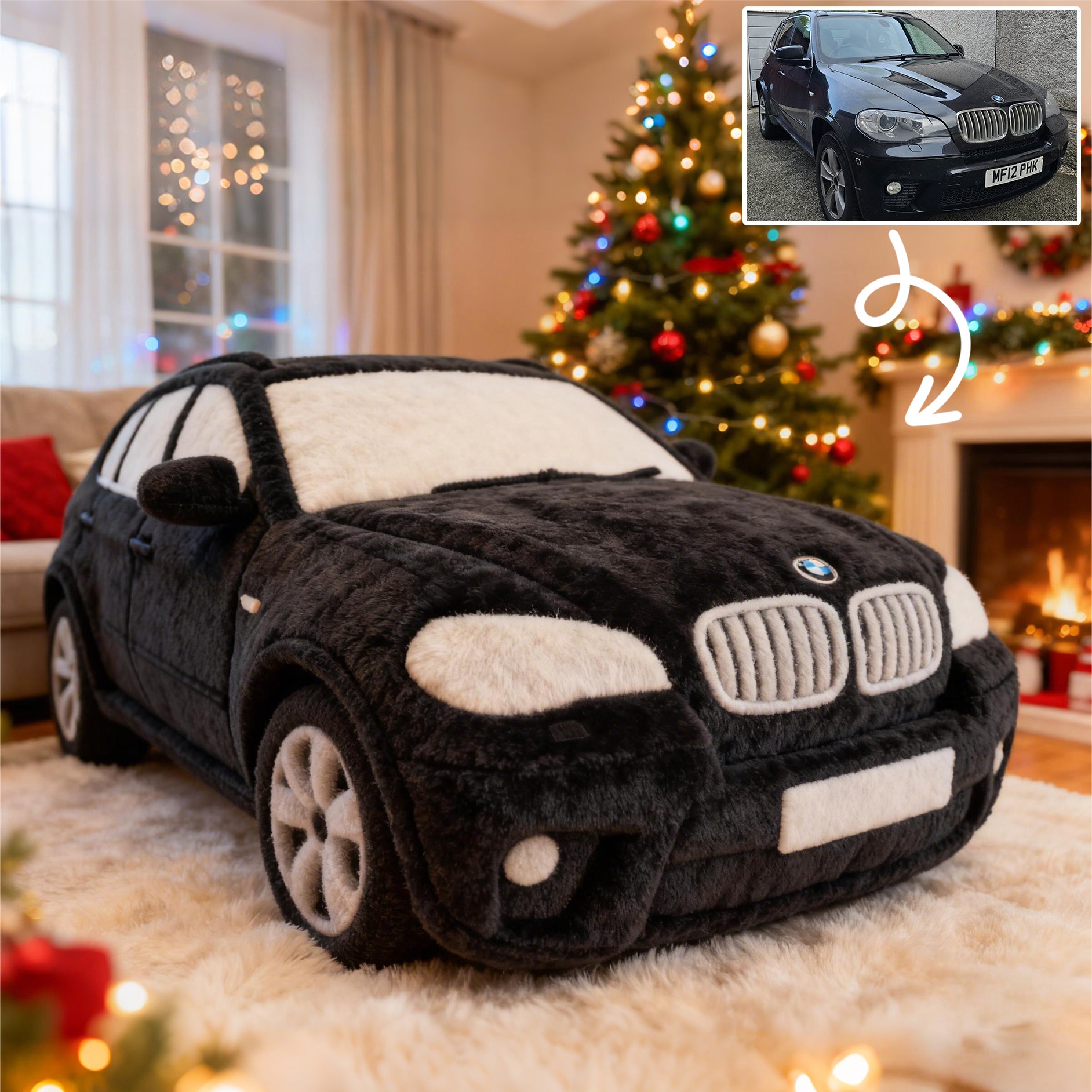 Custom Pickup Truck Photo Pillow – Personalized Cushion for Truck Lovers