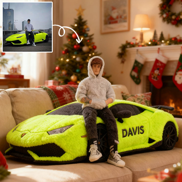 Custom Car Lover Photo Pillow