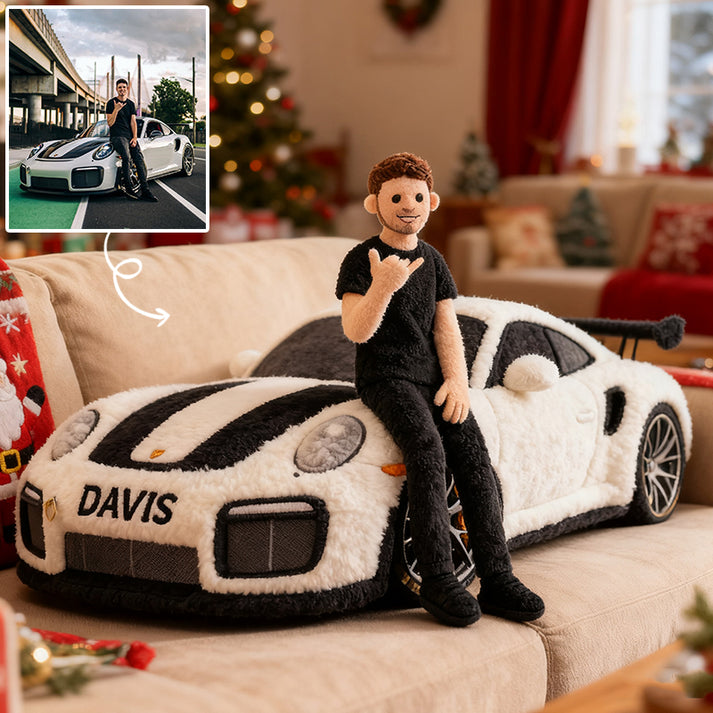 Custom Car Lover Photo Pillow