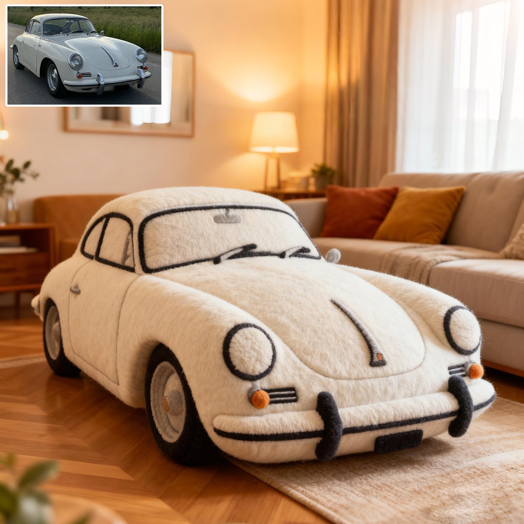 Personalized Car Photo Pillow - For Car Lover