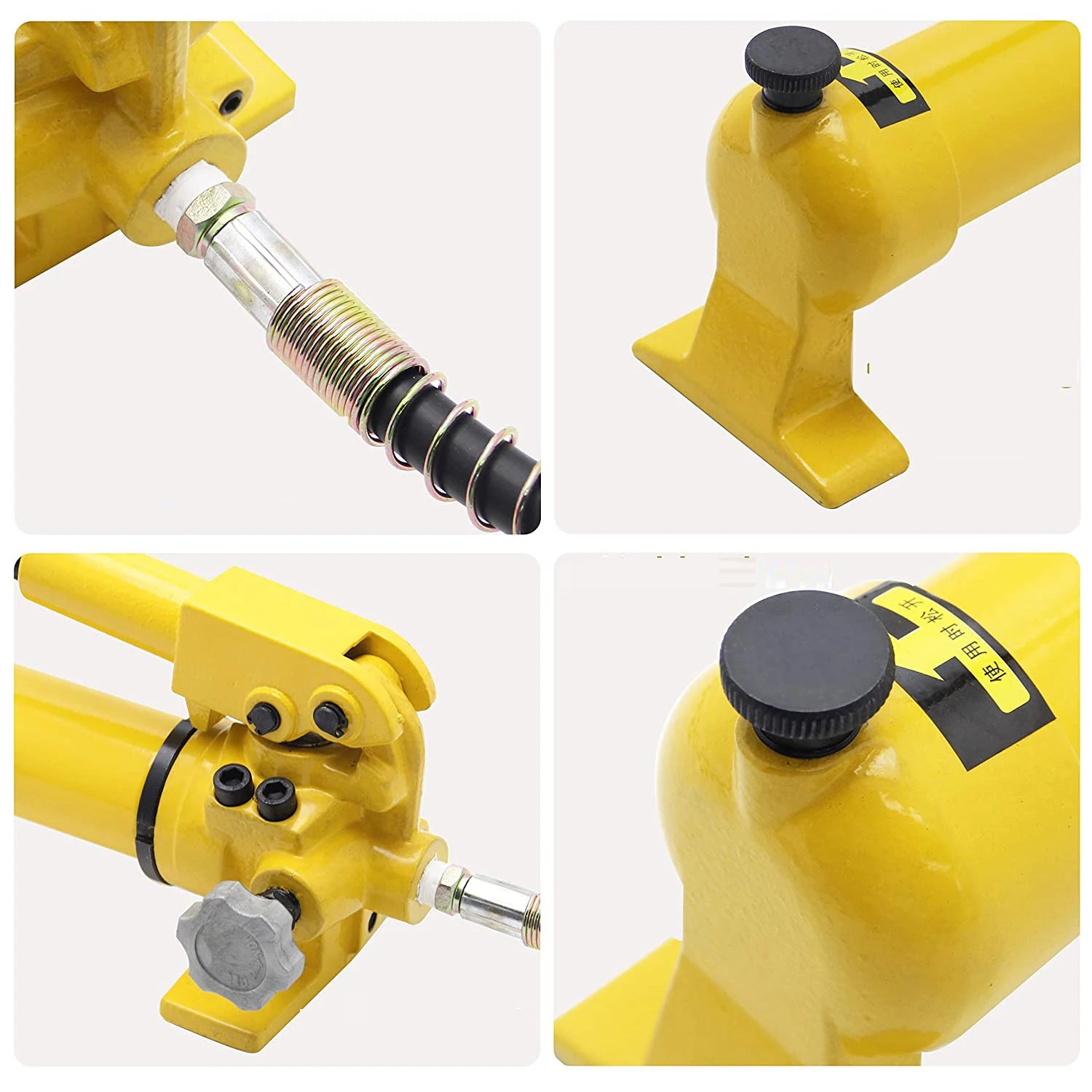 CP-700 Hydraulic Manual Pump, 10000PSI Lightweight Hydraulic Hand Pump for 10 Ton Hydraulic Ram Cylinders