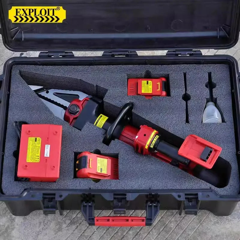 Innovative 220V Rechargeable Electric Hydraulic Cutting Expanding Pliers EXPLOIT Steel Rebar Tool Spreader