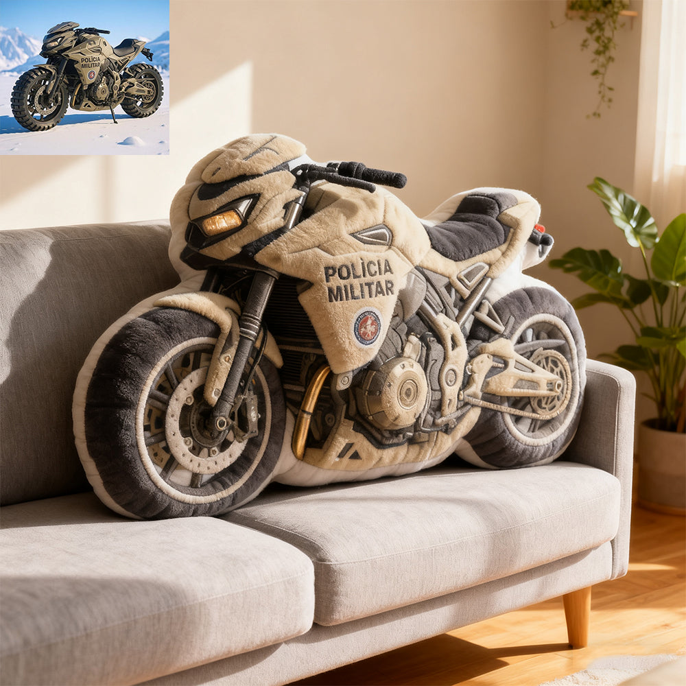 Personalized Motorcycle Photo Pillow