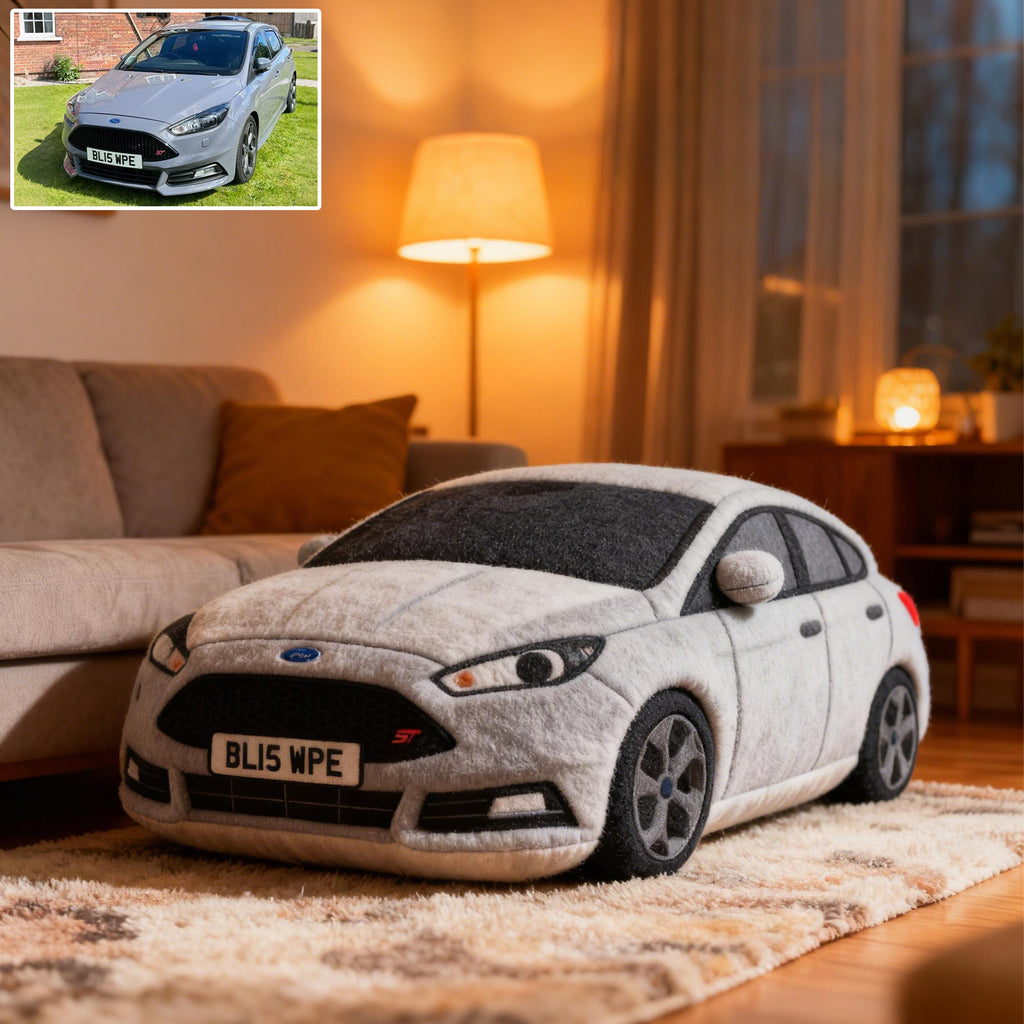 Custom Car Photo Pillow – Personalized Plush Cushion for Auto Lovers